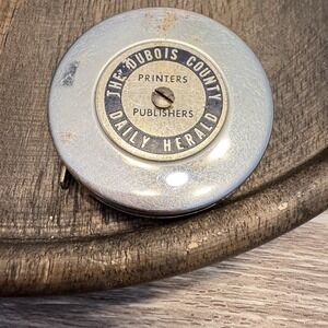 Vintage Master Tape Measure The Dubois County Daily Herald Printers Slim Blade